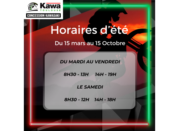 Horaires d'été 